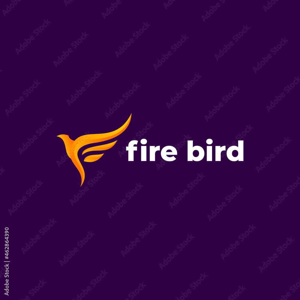 fire bird vector logo template fire bird vector logo template
