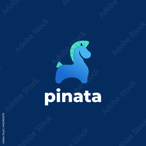 pinata gradient vector logo template