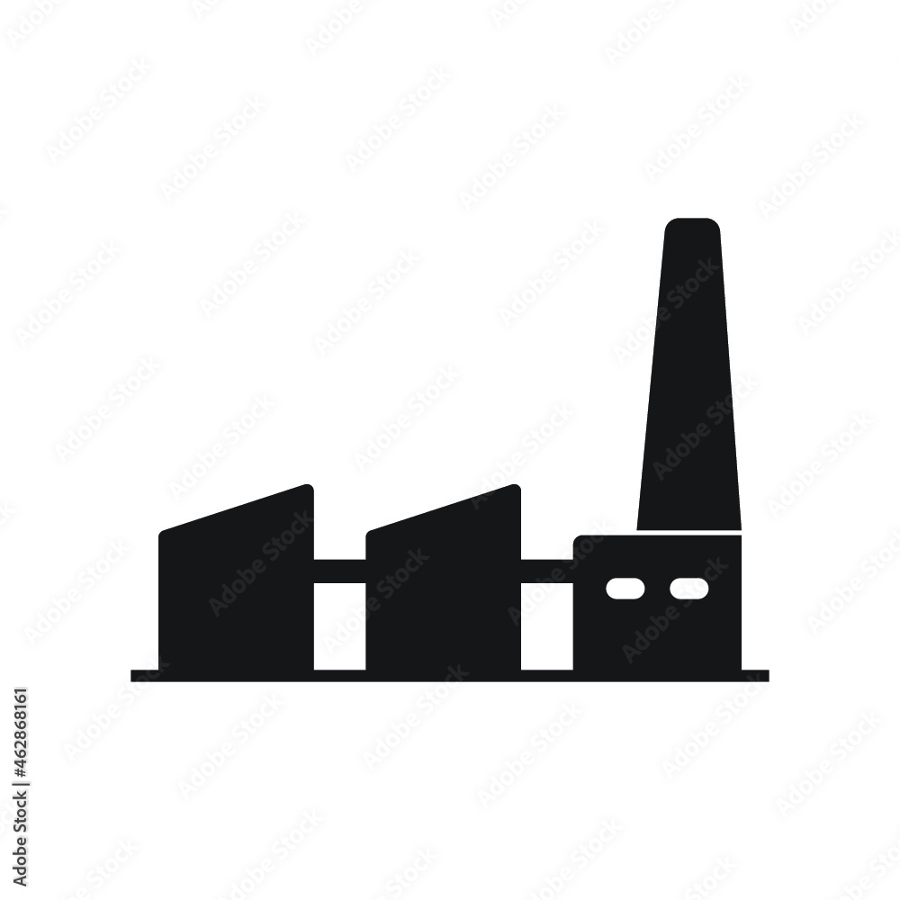 Factory icon. Flat design template Factory icon. Flat design template