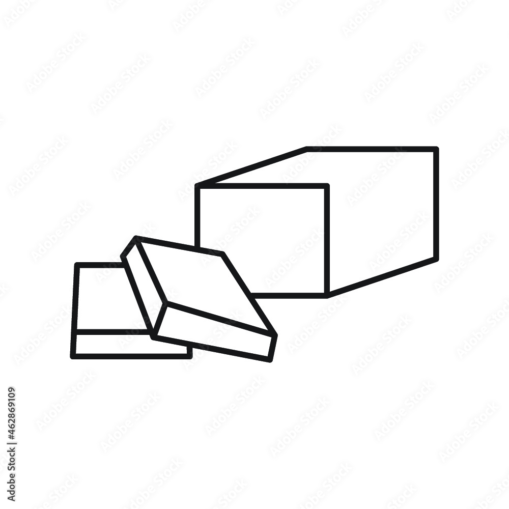 Butter icon line symbol. Premium quality isolated margarine element in trendy style Butter icon line symbol. Premium quality isolated margarine element in trendy style