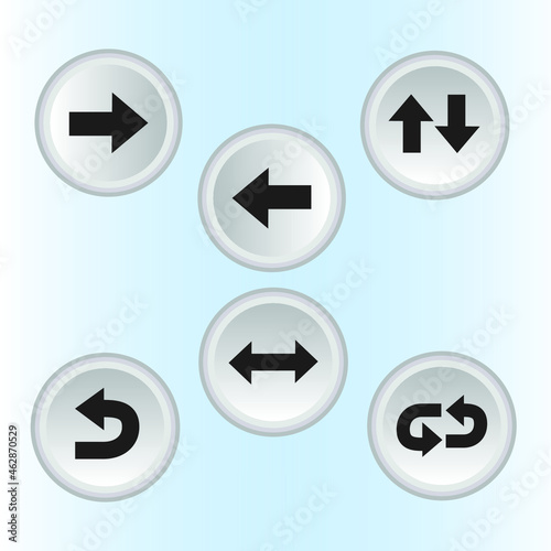 3d arrow button icon symbol flat design illustration Free Download 3d arrow button icon symbol flat design illustration - GFXLoad