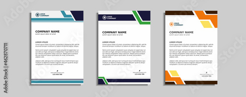  modern corporate letterhead template design
