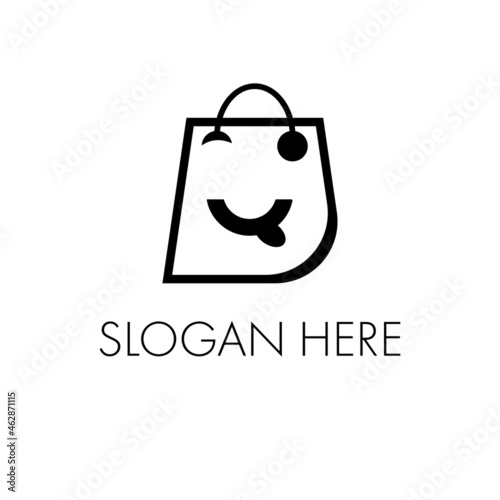 shopping bag icon/logo design for e-commerce business