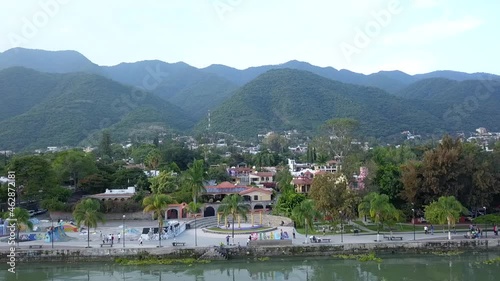 Lateral traveling of the Ajijic boardwalk from the lake photo