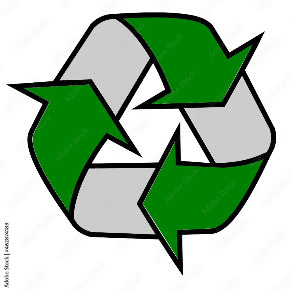 Fototapeta premium Recycle conservation arrow recycling reuse