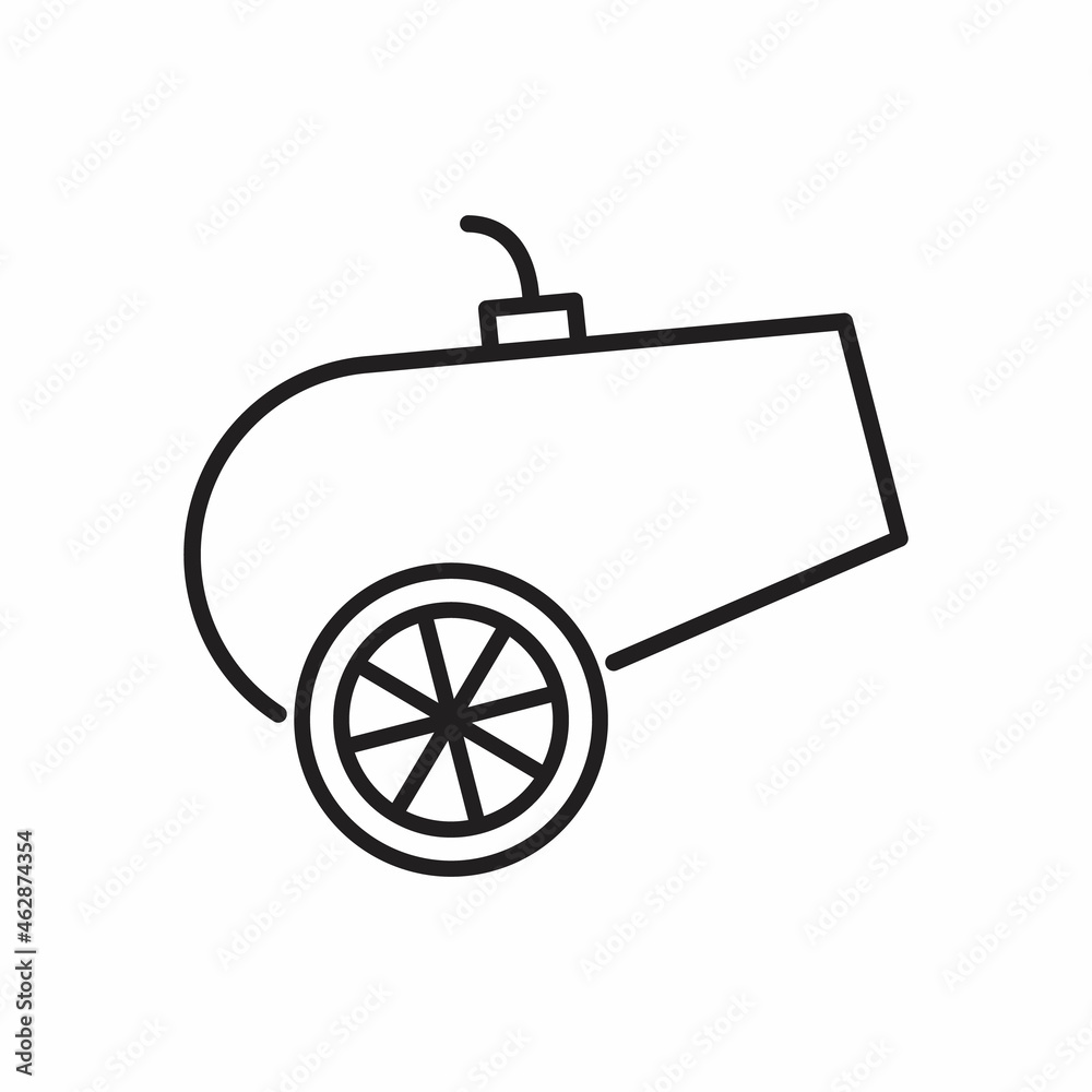 cannon icon. Element of carnival and amusement icon cannon icon. Element of carnival and amusement icon