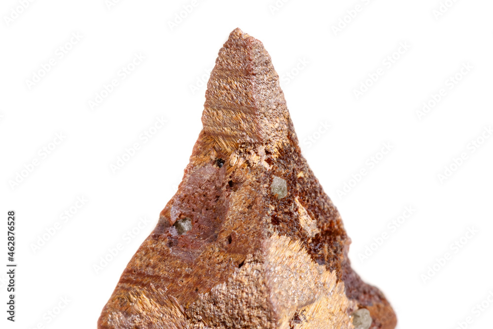 Macro Mineral Stone Anatase on white background Macro Mineral Stone Anatase on white background
