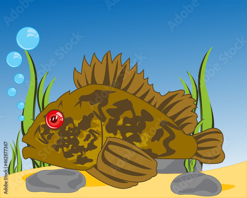 Fish sea ruff on day epidemic deathes