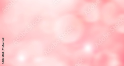 Abstract pink background with bokeh lights. Valentine's day or Mother's day concept. Empty space for text