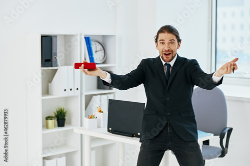 businessman holding a phone telephone office lifestyle