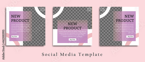social media post template for digital marketing and sale promo