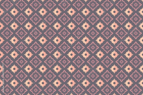 Very cute pink flower vector background pattern seamless