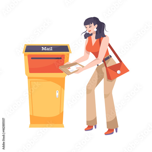 Flat Mailbox Illustration