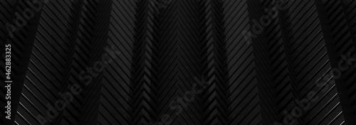 3d rendering Black abstract background.