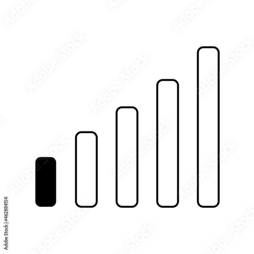 Minimal black and white icon design for your app  website  layout. Isolated image. Vector illustration.