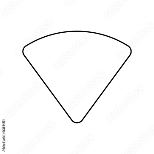 Minimal black and white icon design for your app, website, layout. Isolated image. Vector illustration.