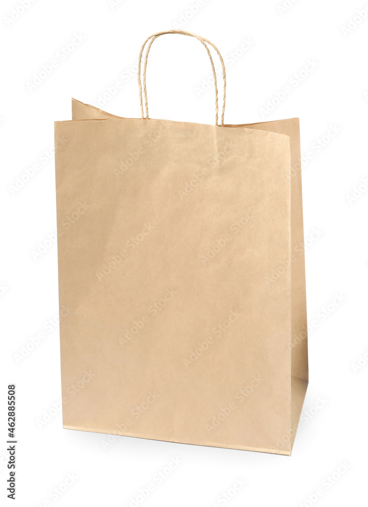 Empty shopping paper bag isolated on white Empty shopping paper bag isolated on white