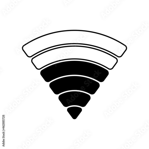 Minimal black and white icon design for your app, website, layout. Isolated image. Vector illustration.