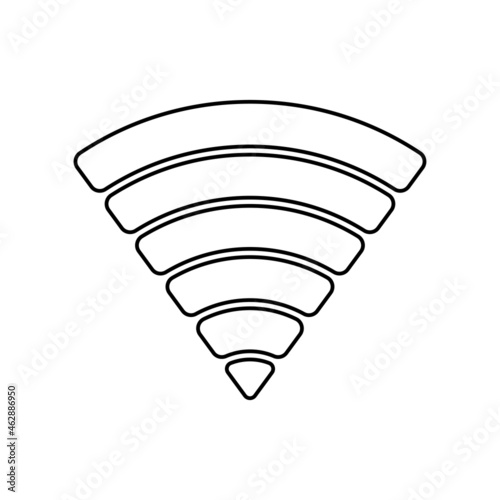 Minimal black and white icon design for your app, website, layout. Isolated image. Vector illustration.