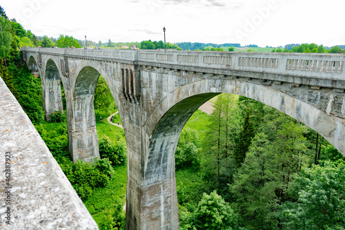 stańczyki most mosty wiadukt kolejowy kolejowe akwedukt tory pociąg kolej © Dariusz