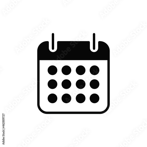 Calendar icon vector. Date sign