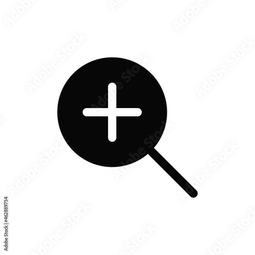 Zoom in icon vector. Zoom sign
