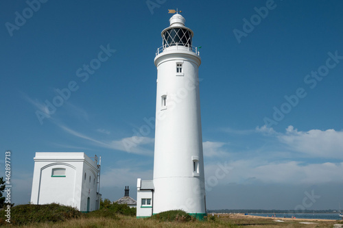 Hurst Point Lighthouse is located at Hurst Point in the English county of Hampshire, and guides vessels through the western approaches to the Solent