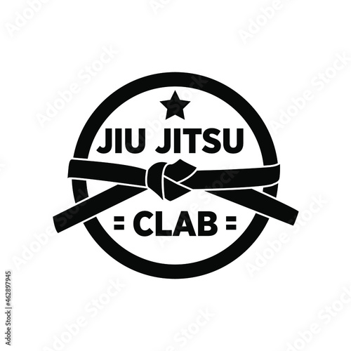 Illustration Vector Graphic of Jiu Jitsu logo dojo photo