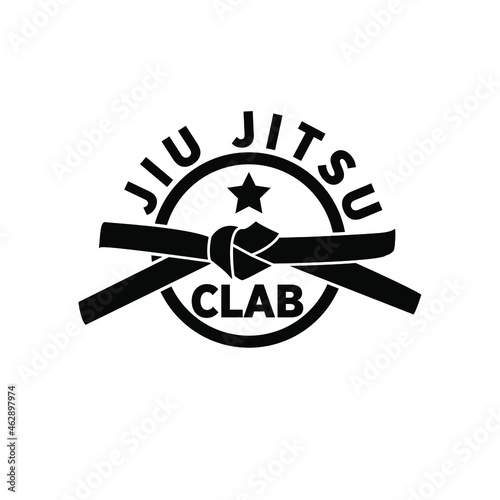 Illustration Vector Graphic of Jiu Jitsu logo dojo photo