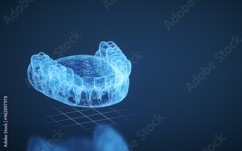 Fototapeta Naklejka Na Ścianę i Meble -  Healthy Teeth, teeth treatment, 3d rendering.