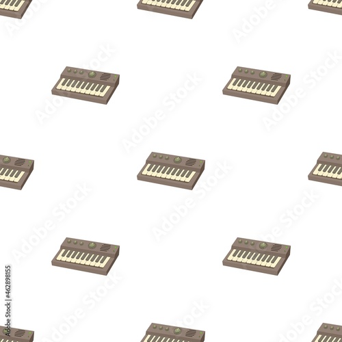 Synthesizer pattern seamless background texture repeat wallpaper geometric vector