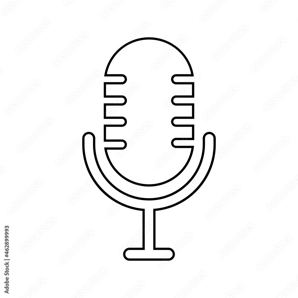 microphone line Icon microphone line Icon