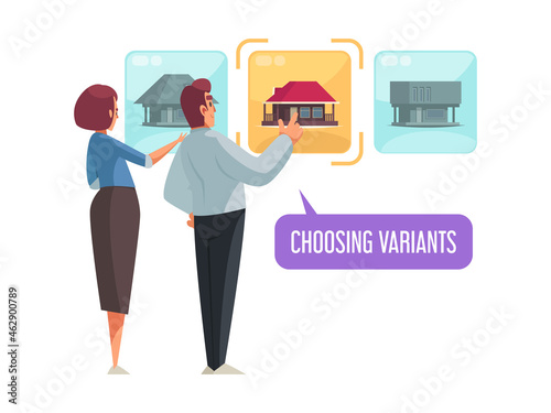 Cartoon Mortgage Illustration