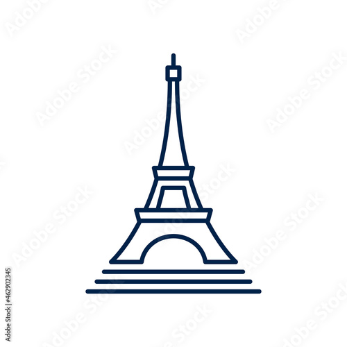 Wallpaper Mural Eiffel tower icon logo template isolated on white background. Torontodigital.ca