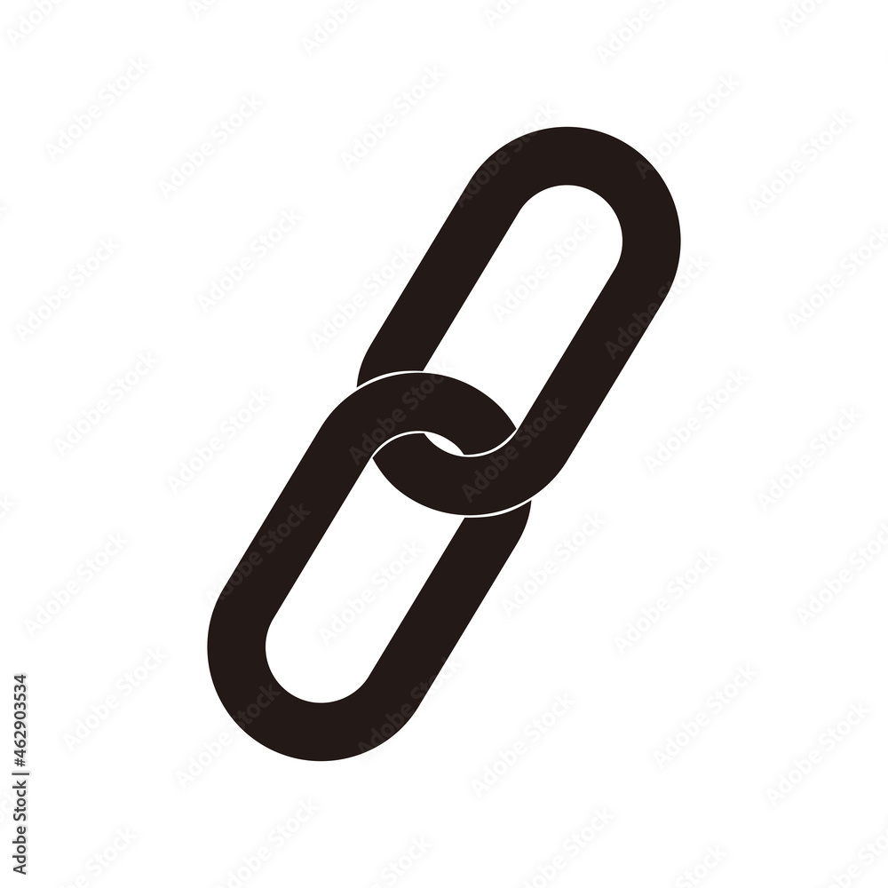 Link single icon.Chain link sign Link single icon.Chain link sign