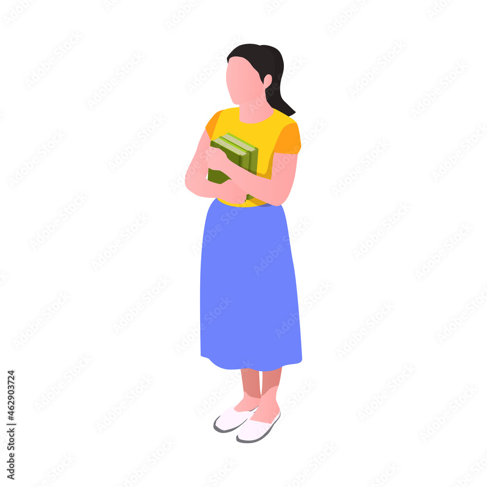 Woman Holding Books Woman Holding Books