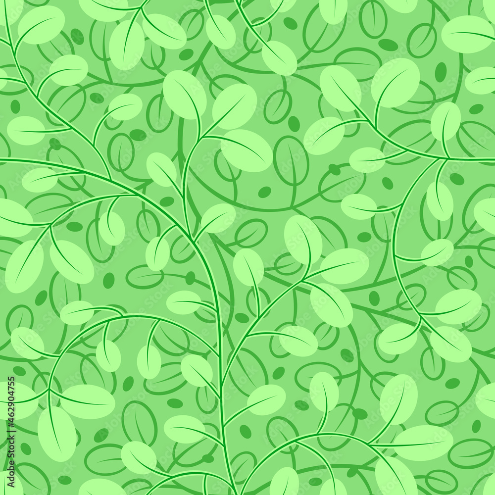 Vector leaf seamless pattern modern minimal style. Simple nature leaves pastel color wallpaper. Green color vintage background for fabric, textile or paper artwork. Vector leaf seamless pattern modern minimal style. Simple nature leaves pastel color wallpaper. Green color vintage background for fabric, textile or paper artwork.