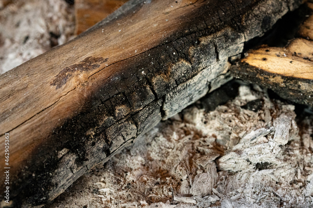 close up of a burned tree bark close up of a burned tree bark