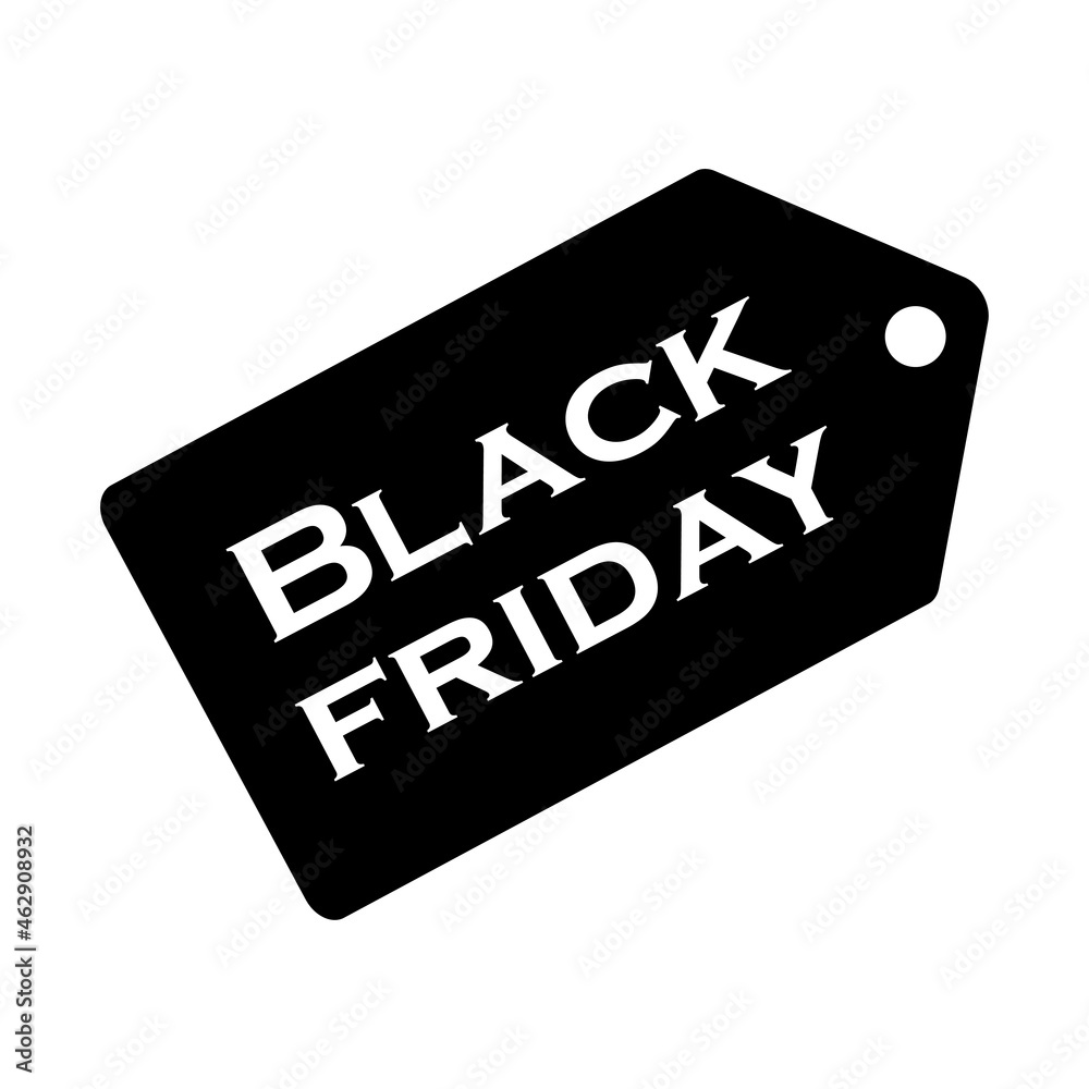 Obraz premium Black Friday label design for a shopping day with discounts. Icon design. Vector