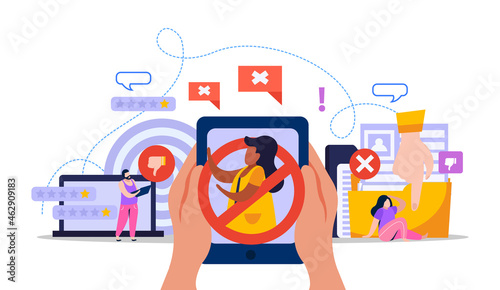 Cancel Culture Composition Illustration