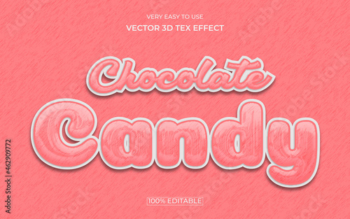 Chocolate Candy text effect design.