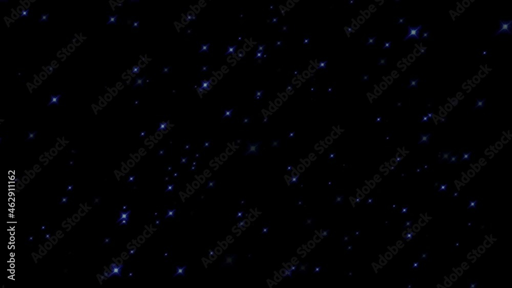 UNIVERS étoiles mouvement vers l'avant