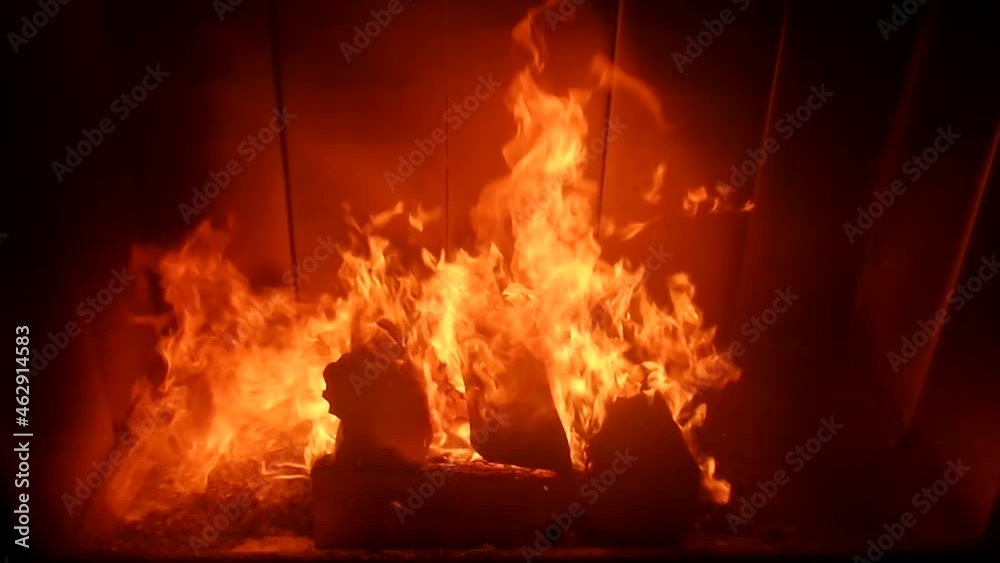 fire in the fireplace slowmotion fire in the fireplace slowmotion