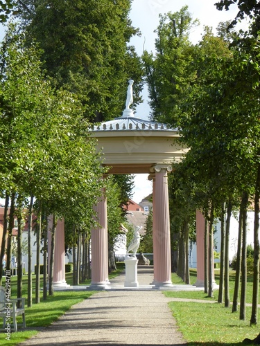 The Temple of Hebe in the palace gardens of Neustrelitz, Mecklenburg-Western Pomerania, Germany