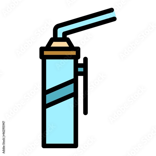 Sealant repair icon. Outline sealant repair vector icon color flat isolated