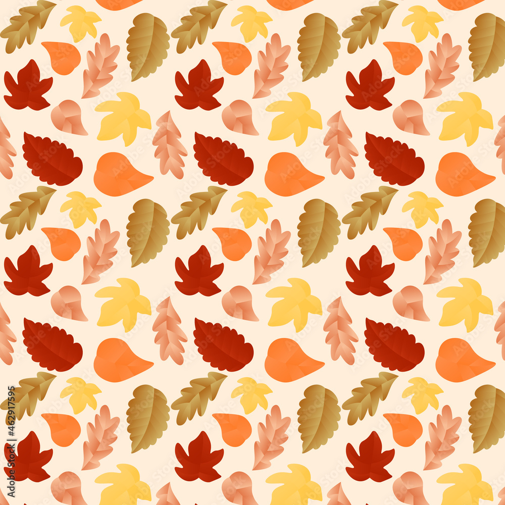 Hand drawn autumn leaves background. Vector. Hand drawn autumn leaves background. Vector.