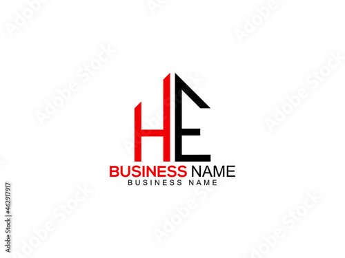Letter HE Logo, Creative He h&e Logo Icon Vector Image For all kind of use