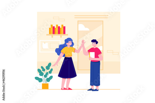 Bild auf Leinwand Business Start-Up Illustration concept