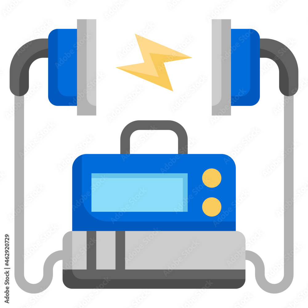 DEFIBRILLATION flat icon,linear,outline,graphic,illustration DEFIBRILLATION flat icon,linear,outline,graphic,illustration