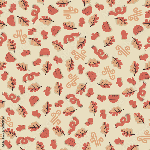 Oak leaves - repeat pattern